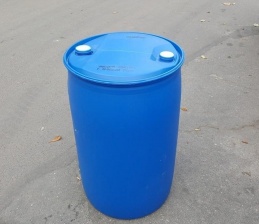 Бочка пластиковая, б/у, с пробками, 227л