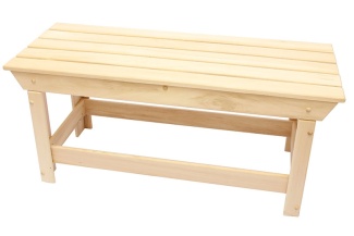 Лавочка деревянная 120*44*40см "Эконом"  липа