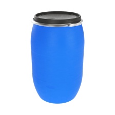 Бочка пластиковая, с крышкой, с обручем, б/у, 170л 