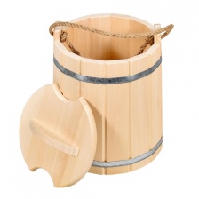 Ведро банное с крышкой. 10 л. Липа