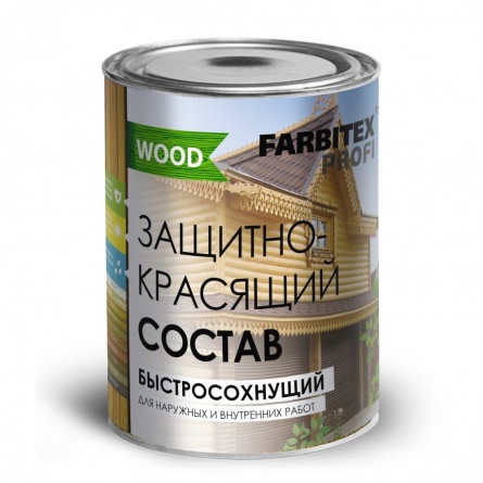 Состав защитно-красящий FARBITEX ПРОФИ 0,9 л (дуб) фото 1