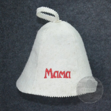Шапка для сауны "Мама" фото 1